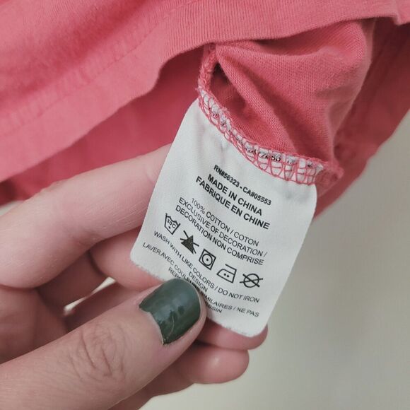 Nike "The Nike Tee" Cropped Light Red Tee Size Small - Picture 3 of 6